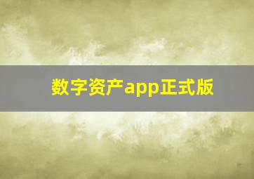 数字资产app正式版