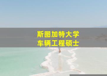 斯图加特大学车辆工程硕士