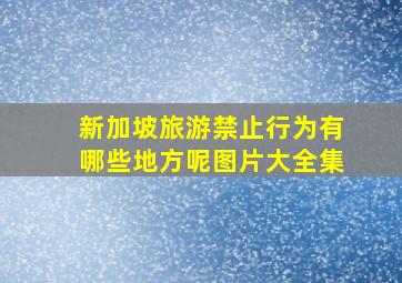 新加坡旅游禁止行为有哪些地方呢图片大全集