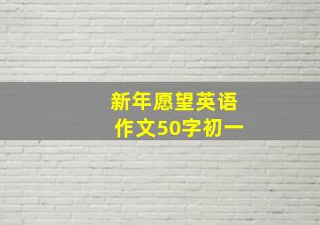 新年愿望英语作文50字初一