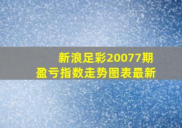 新浪足彩20077期盈亏指数走势图表最新