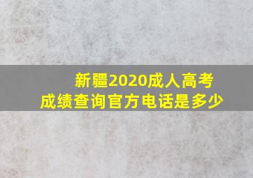 新疆2020成人高考成绩查询官方电话是多少