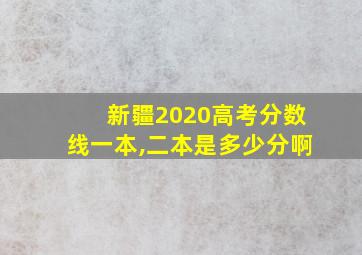 新疆2020高考分数线一本,二本是多少分啊