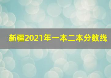 新疆2021年一本二本分数线