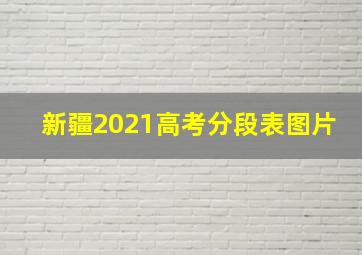 新疆2021高考分段表图片