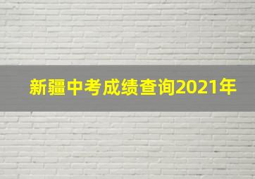 新疆中考成绩查询2021年