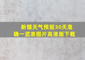 新疆天气预报30天准确一览表图片高清版下载