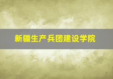 新疆生产兵团建设学院