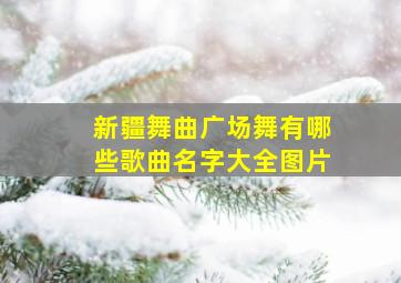 新疆舞曲广场舞有哪些歌曲名字大全图片