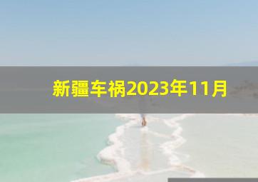 新疆车祸2023年11月