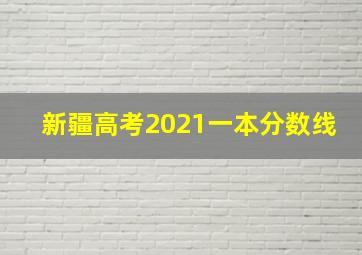 新疆高考2021一本分数线