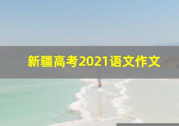 新疆高考2021语文作文