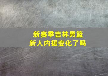 新赛季吉林男篮新人内援变化了吗