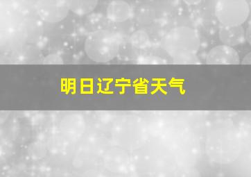 明日辽宁省天气