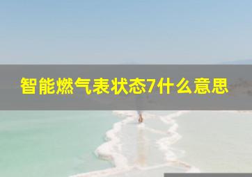 智能燃气表状态7什么意思