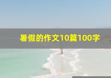 暑假的作文10篇100字