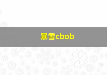 暴雪cbob