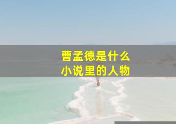 曹孟德是什么小说里的人物