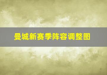 曼城新赛季阵容调整图