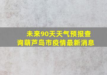 未来90天天气预报查询葫芦岛市疫情最新消息