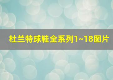 杜兰特球鞋全系列1~18图片