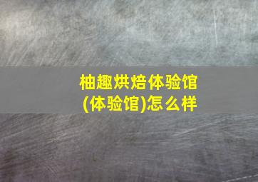 柚趣烘焙体验馆(体验馆)怎么样