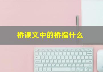 桥课文中的桥指什么