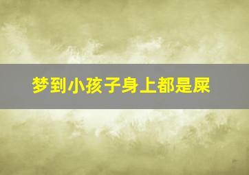 梦到小孩子身上都是屎