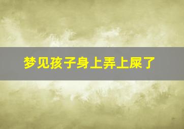 梦见孩子身上弄上屎了