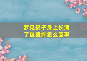 梦见孩子身上长满了包很痒怎么回事