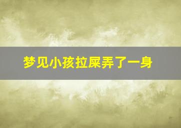 梦见小孩拉屎弄了一身