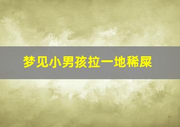 梦见小男孩拉一地稀屎