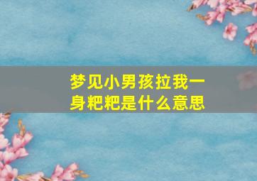 梦见小男孩拉我一身粑粑是什么意思