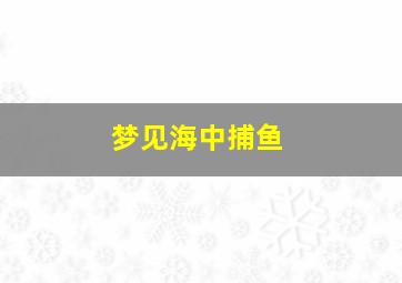 梦见海中捕鱼