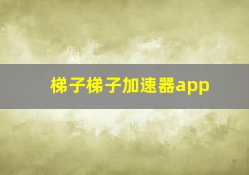 梯子梯子加速器app