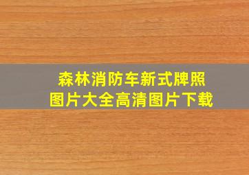 森林消防车新式牌照图片大全高清图片下载