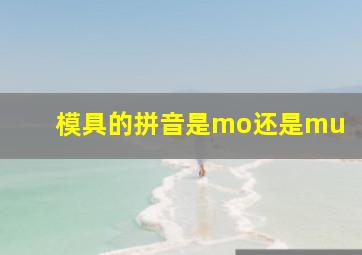 模具的拼音是mo还是mu