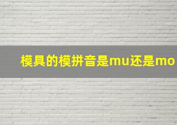 模具的模拼音是mu还是mo