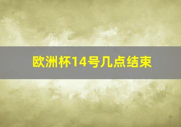 欧洲杯14号几点结束