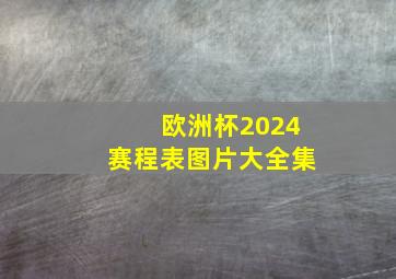 欧洲杯2024赛程表图片大全集