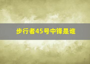 步行者45号中锋是谁