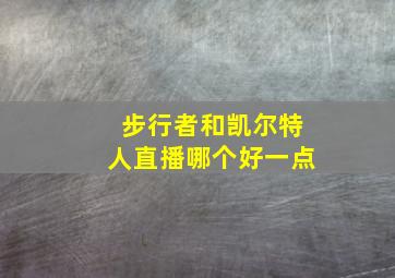 步行者和凯尔特人直播哪个好一点