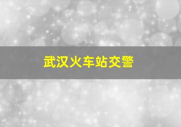 武汉火车站交警