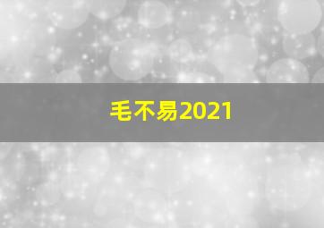 毛不易2021