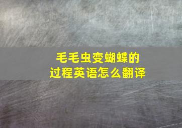 毛毛虫变蝴蝶的过程英语怎么翻译