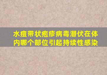 水痘带状疱疹病毒潜伏在体内哪个部位引起持续性感染