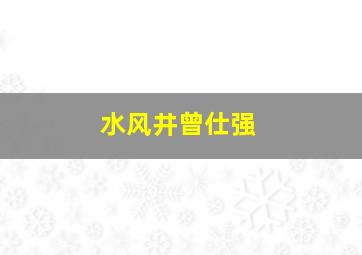 水风井曾仕强