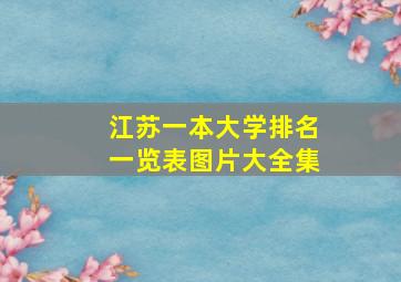 江苏一本大学排名一览表图片大全集