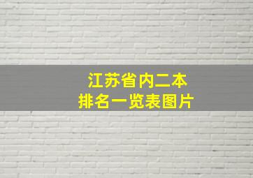 江苏省内二本排名一览表图片