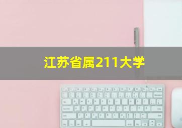 江苏省属211大学